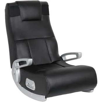 X Rocker XL Floor Gaming Chair, използвайте с всички основни, интелигентни устройства, със субуфер, високоговорители, монтирани на облегалката за глава, сгъваеми