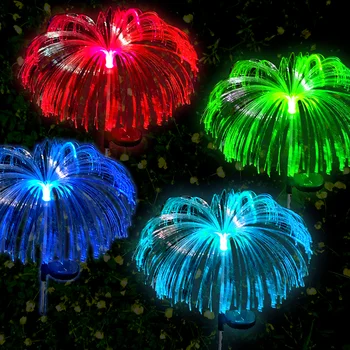  слънчева светлина LED медузи тревата лампа открит водоустойчив пейзаж светлина за двор / пътека / градина / празник декор атмосфера светлина