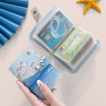 Мини фотоалбум 20 джоба 3 инчов държач за фотокарти PVC фотоалбум жени ID кредитна карта притежател фотокарта класьор
