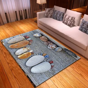 Stone отпечатък килим за хол спалня нощни килими площ килим голям размер против хлъзгане етаж мат изтривалка дома