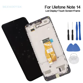 Нов оригинален Ulefone Note 14 LCD дисплей + сензорен екран с аксесоари за подмяна на рамката за смартфон Ulefone Note 14