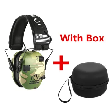 Стрелба Защита на слуха Електронни тактически слушалки Шумопотискане Активни ловни слушалки NRR23dB с чанта