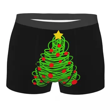 Коледно дърво линия мъже боксерки долни гащи силно дишаща най-високо качество рожден ден подаръци