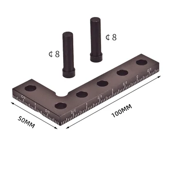 Дърводелски център за маркиране на джобове Scriber Edge маркиращ инструмент Прецизен квадратен квадратен габарит алуминиева сплав
