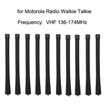 10Pcs 17cm VHF 136-174 MHz антена за радиостанции Motorola GP88 GP88S GP328 GP338 GP338 GP140 HT750 CP200 HT1250 EP450 Дропшипинг