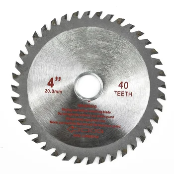 Високопроизводителен циркулярен диск 4 инчов диск за рязане на дърво с 40 зъба Идеален за дървообработване и рязане на композитни плоскости