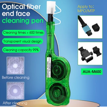 AUA-M600 MPO / MTP почистващ препарат за почистване на писалки за оптичен почистващ препарат за конектор зелен / син / оранжев (по избор)