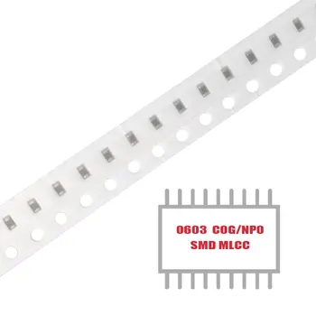 MY GROUP 100PCS SMD MLCC CAP CER 3.9PF 50V C0G/NP0 0603 Многослойни керамични кондензатори за повърхностен монтаж В наличност