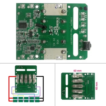 Инструменти PCB съвет платка платка PCB съвет пластмаса + метал 18V литиева батерия багажник сглобяване батерии пакет