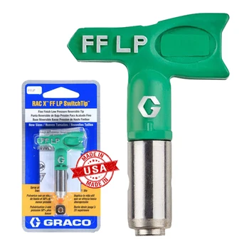FFLP дюза 514,512 Оригинален накрайник Graco Оригинален безвъздушен спрей Накрайник Фино покритие Защита на дюзата за ниско налягане за безвъздушен спрей за боя