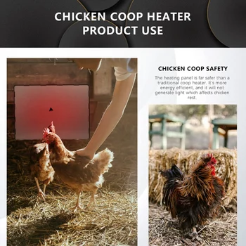 Засилено пиле кокошарник нагревател пиле нагревател пиле топлина кооп нагревател нагревател панел за пиле САЩ щепсел лесен за използване