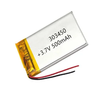 2/5/10/20 бр. 3.7V 500mAh 303450 литиево-полимерна йонна батерия 2.0mm JST конектор