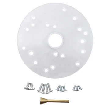 Router Base Plate Kit For Trim Routers Compact Router Plate With Screws Universal Router Base Plate Durable