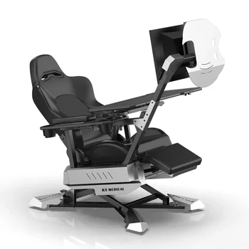 Ергономично съвършенство Кокпит Гейминг и офис стол Компютърен накланящ се кокпит Игрален стол (Изключете 2 монитора)