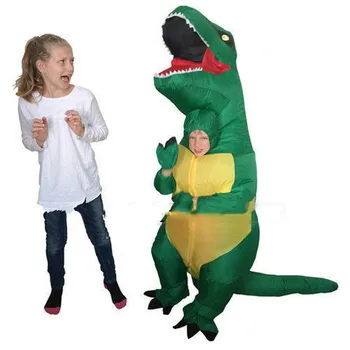 Хелоуин Детски T-REX надуваем динозавър талисман костюм деца рокля екипировки косплей парти игра екипировки облекло реклама
