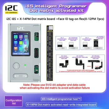 i2C i6S интелигентен програмист за iPhone 6-15 ProMax Face ID батерия екран оригинален цвят истински тон функция точка матрица ремонт