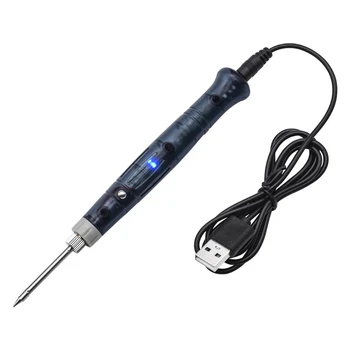  Поялник 5V 8W USB заваряване Безжично зареждане Професионален инструмент за ремонт Издръжлив безопасен преносим мини електрическа писалка