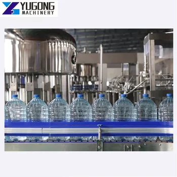 YG Голям поток Количествено оборудване за дозиране на течен воден сок Машина за пълнене с тегло Машина за пълнене с течност с права линия