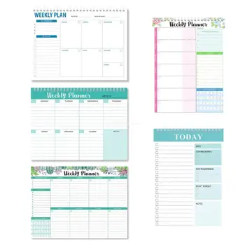 Durable English Memo Book Weekly Daily Planner for Efficient Organization Dropship