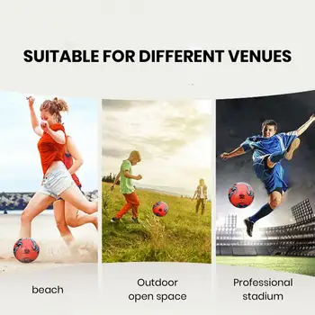 Красиво изработена футболна футболна трайна водоустойчива футболна топка за състезание на открито, устойчива на професионални