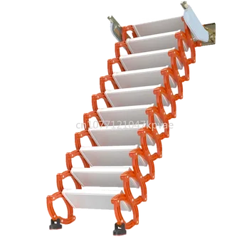 Step Lift Alloy Ladder Pull Down Custom 1M-3M Folding Stairs Wall Hanging Attic Telescopic