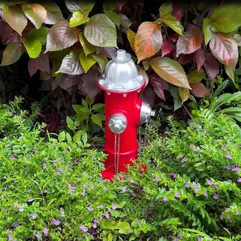 Градинска статуя симулация пожарен хидрант декорация смола занаяти морава открит двор градина декорация