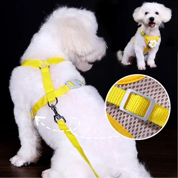 Dog Vest Harnesses With Pull Dog Vest Harnesses For Medium Small Dogs Pet Chest Straps Pet Ropes Dog Leashes Pet Supplies