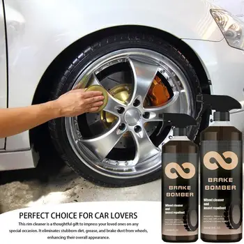 Metal Rust Remover Spray Professional Brake Wheel Cleaner Liquid Powerful Auto Chrome Alloy Aluminum Rims Dust Cleaning Agent