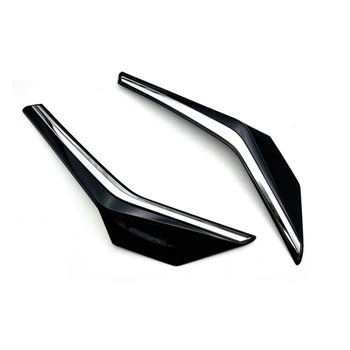Car Glossy Black Upper Front Center Grill Grill Moulding Strips Cover Trim for Yaris Ativ / Vois 2022 2023