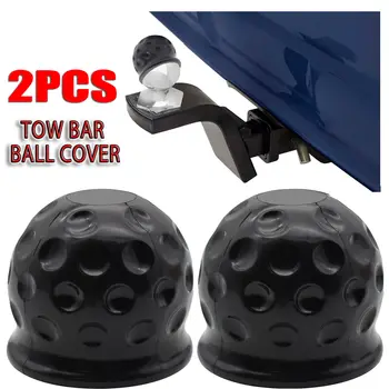2pcs универсален 50mm теглич топка капак капачка топка качулка за ремарке защита на автомобилни аксесоари ремонт инструмент каучук