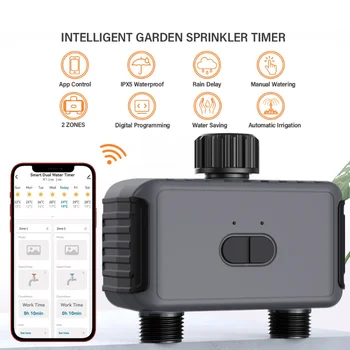 Интелигентен таймер за напояване Автоматичен напоителен таймер Дренажен клапан за градинарско напояване