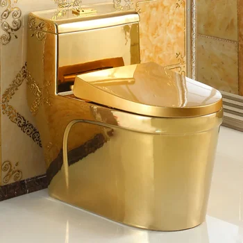Европейска златна тоалетна Creative Art Flush Тоалетна Super Swirl Цвят против миризми Пестяща вода Бар Тоалетна