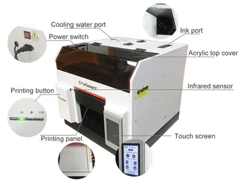 Erasmart мини UV принтер A4 UV принтер UV плосък принтер за печат на телефонни калъфи