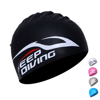  силиконова състезателна плувна шапка Защита на ушите Водоустойчива плувна шапка с висока еластичност