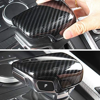 За Audi A4 A5 Q5 Q7 S4 S5 SQ5 въглеродни влакна LHD копче за превключване на предавките Капак на капачката