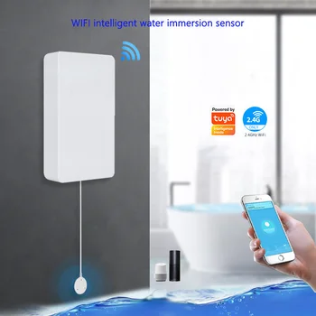 Точен детектор за изтичане на вода Tuya Smart WiFi Zigbee безжичен сензор Алармата за разлив на вода може да бъде свързана с манипулатор