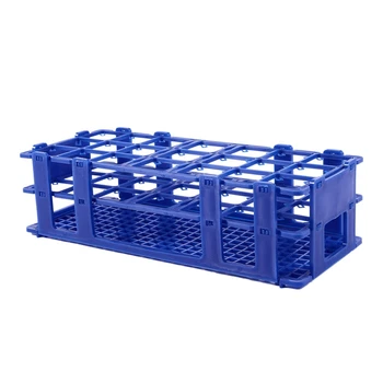3X Blue Пластмасови 21 дупки Box Rack Holder за 50ML центрофужни тръби