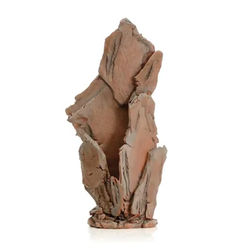 Slate Stack Скулптура Аквариум Орнамент, Голям, Червен