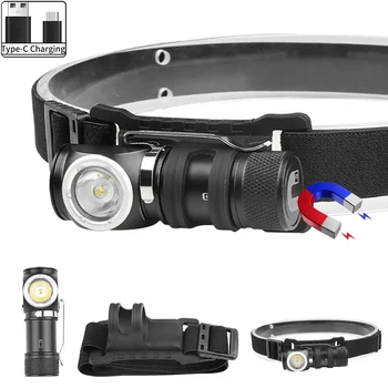 P8 Led силна светлина фар USB акумулаторна глава фенерче опашката магнит 3 режима осветление преносим риболов къмпинг фенерче