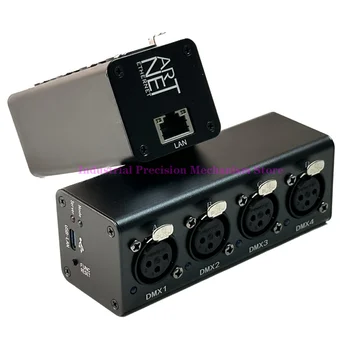 Портативна вградена USB мрежова карта ART-NET мрежов контролер за осветление, 4 канала DMX512 двупосочен 2048 канала