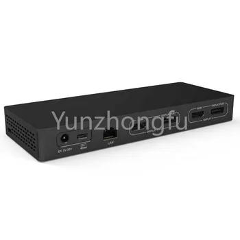 Най-добър 14 в 1 USB C докинг станция HDTV разширител Множество HUB тип c адаптер MST сплитер USB 3.0 дисплей връзка 14 порта