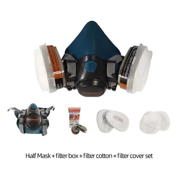 Paintway Mask 6102 Половин лицева част Газова маска респиратор с филтър Fit боядисване пръскане прахоустойчив ремонт на автомобилни бои