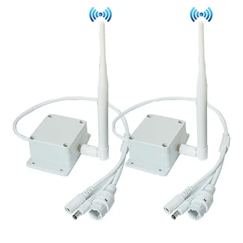 Wifi AP предавател приемник 1000 метра дълги разстояния 4K за IP камера Ethernet безжичен мост на открито