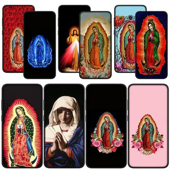 Virgen de Guadalupe Bible Verse Корпус за Motorola Moto E32 G22 G9 G30 G50 G60 G51 G52 G41 G42 G71 E7 G100 G10 G20 Калъф за капак