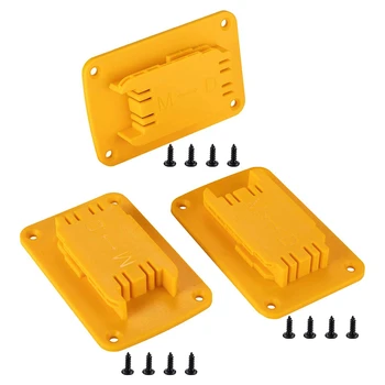 3 пакета Стойка за инструменти за Dewalt 20V 12V Drill Fit за M18 Закачалка за държачи на инструменти (жълта партида от 3)