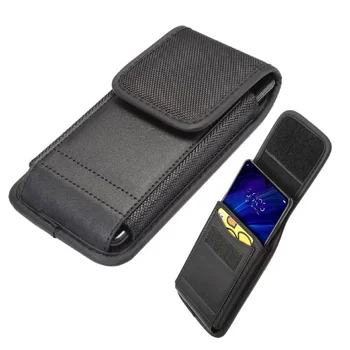 Case Belt for M-horse Power 1 with Card Holster Design Leather and Vertical Nylon-Black