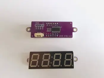 0.56 инчов 4-цифрен LED цифров тръбен модул с драйвер за часовникова точка TM1650 AIP650