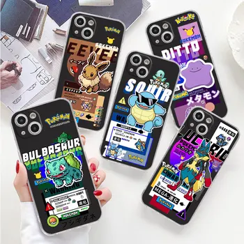 Модерен Cool Pokemon Pikachu мек силиконов калъф за iPhone 14 Pro Max 13 12 11 Pro Max Mini XR XS X 8 7 6 6S Plus SE 2020 Капак
