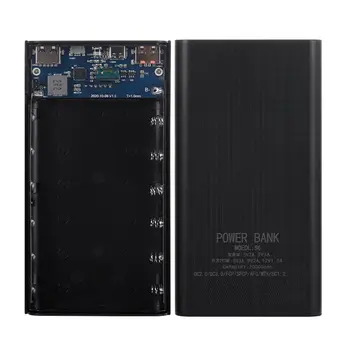  Power Bank Box 22.5W бързо зареждане LCD дисплей 20000MAh мощност съвет за 6X18650 батерия Powerbank случай (A)