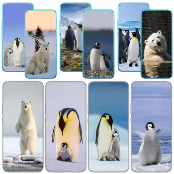 Пингвин Бяла мечка Spheniscidae Телефон корпус за Realme C35 C55 C30S 10 9 Pro Plus + Narzo 50 5G 50i Pro + C20 капак